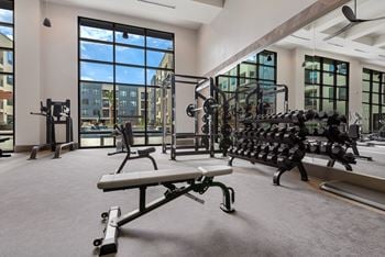 State-of-the-art fitness center with private yoga studio
